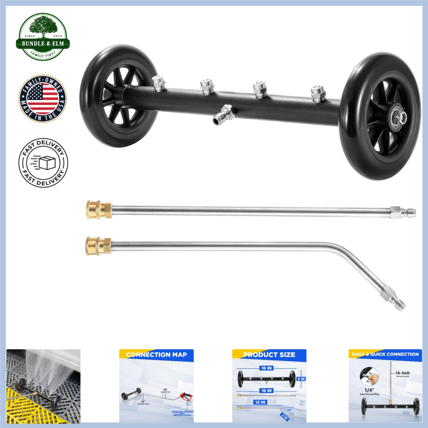 Lightweight Aluminum Undercarriage Cleaner for Effective Vehicle Maintenance