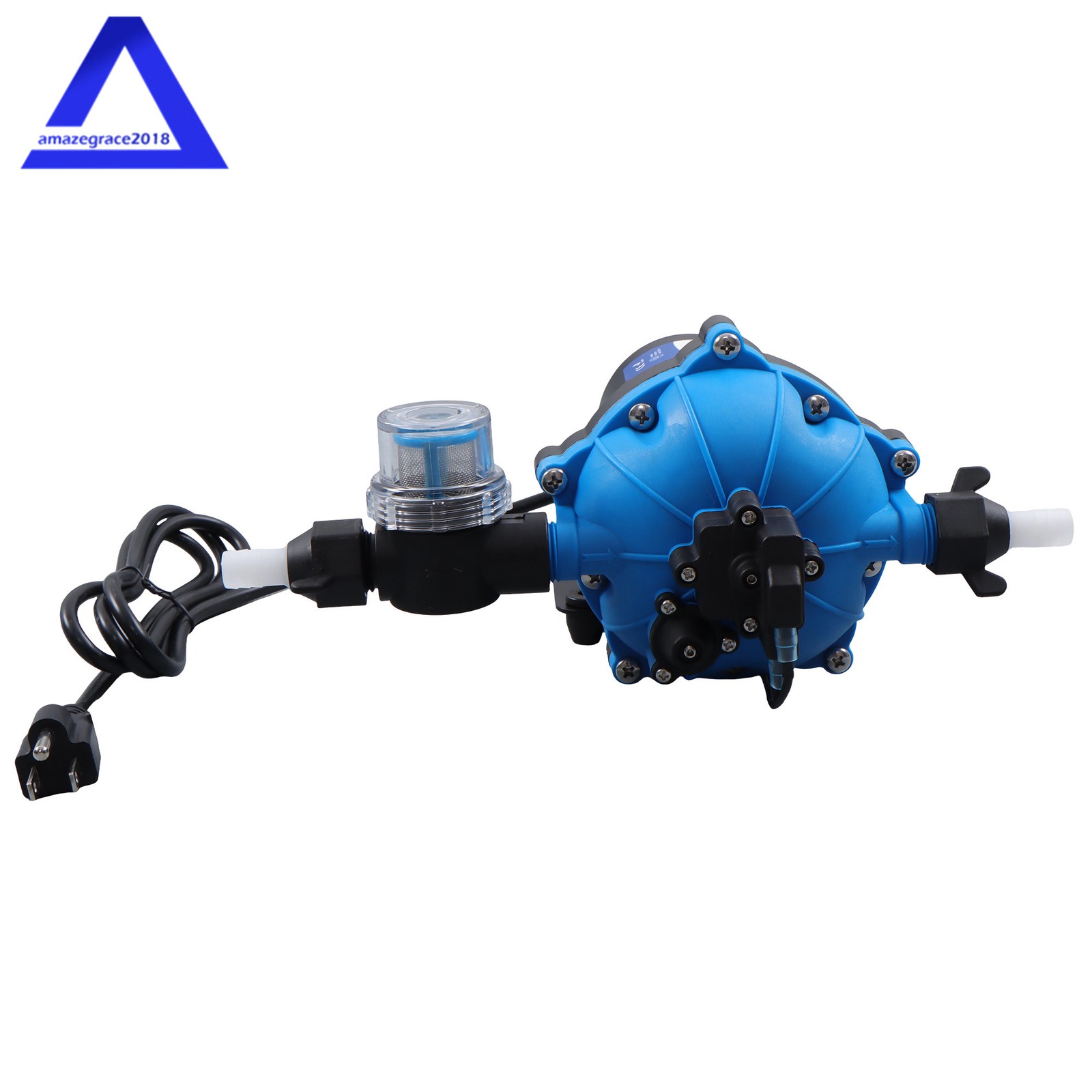 110V AC Water Diaphragm Pump 5-chamber 6 GPM 80 PSI Self Priming RV Water Pump