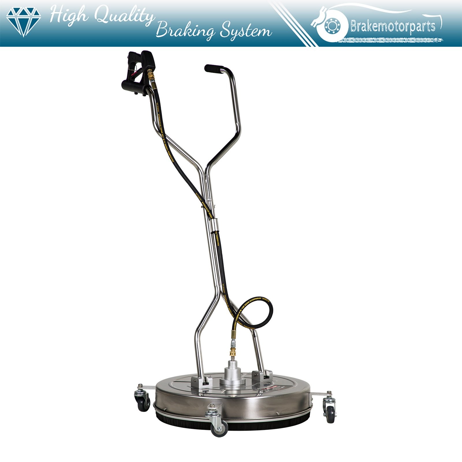 24″ Pressure Washer Surface Cleaner with Handle & 4 Spinner Wheels 8 GPM