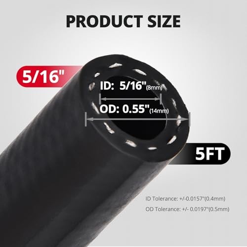 SAE J1532 250 PSI Power Steering Hose 5/16″ Transmission Cooler Hose 5FT