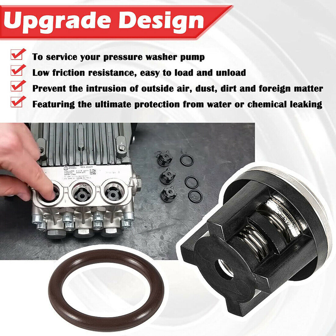 AR1828 Pump Check Valves Kit for Annovi Reverberi 18mm XR RK RKA RKV 70-0179