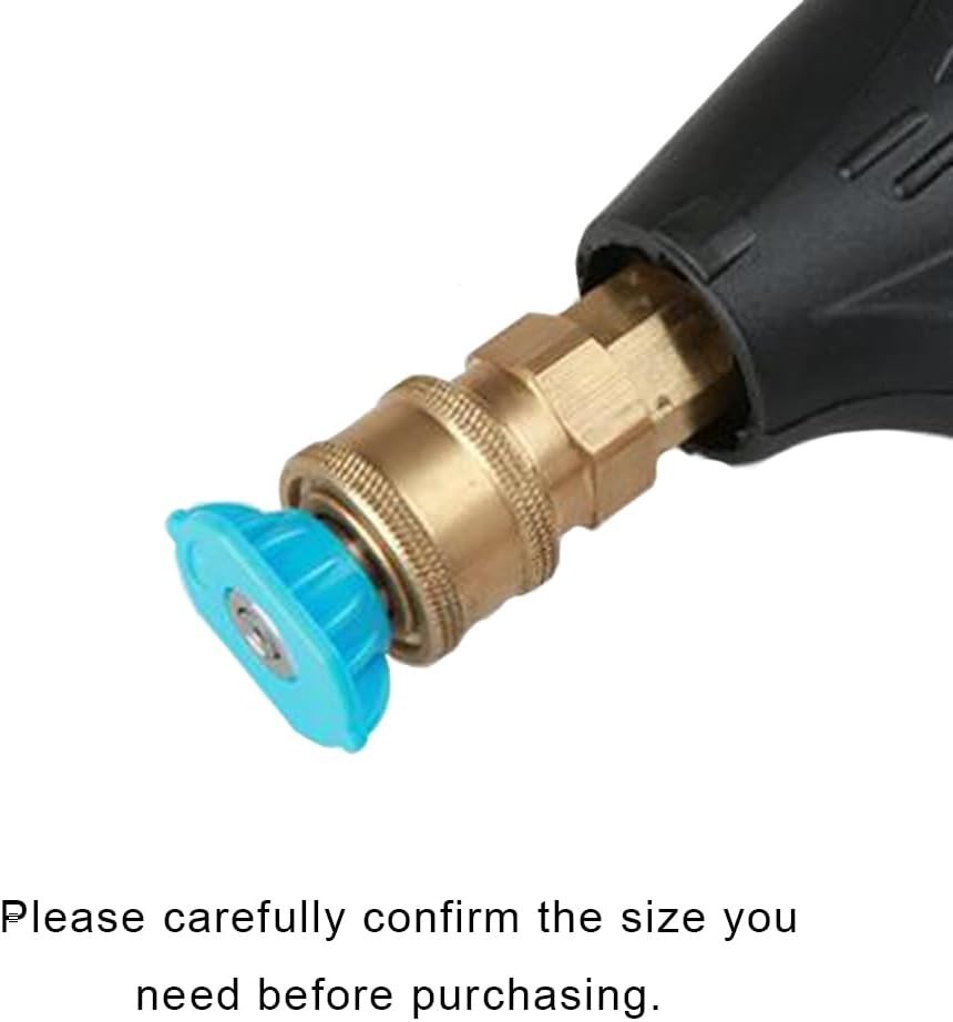 Pressure Washer Spray Nozzle Tips Kit Soap Rinse Long Range 4000PSI 1/4 NPT