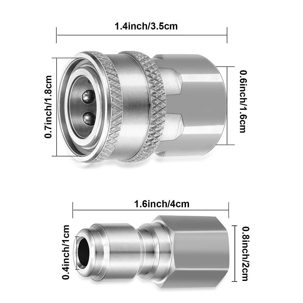 NPT Quick Connector Male Female Adapter 1/4 3/8 For High Pressure Cleaner
