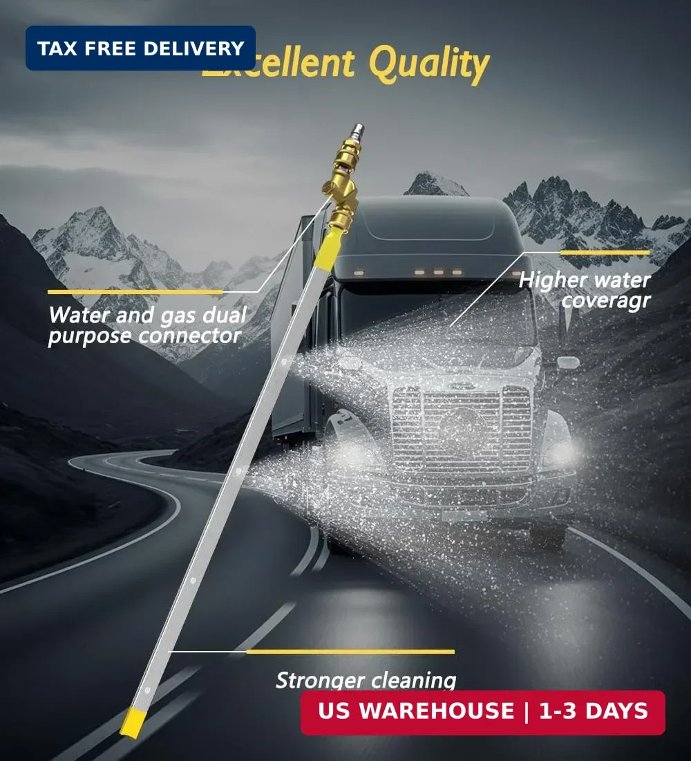60cm/24in Radiator Cleaning Wand – Over 4500PSI Portable Pressure Washer Tool fo