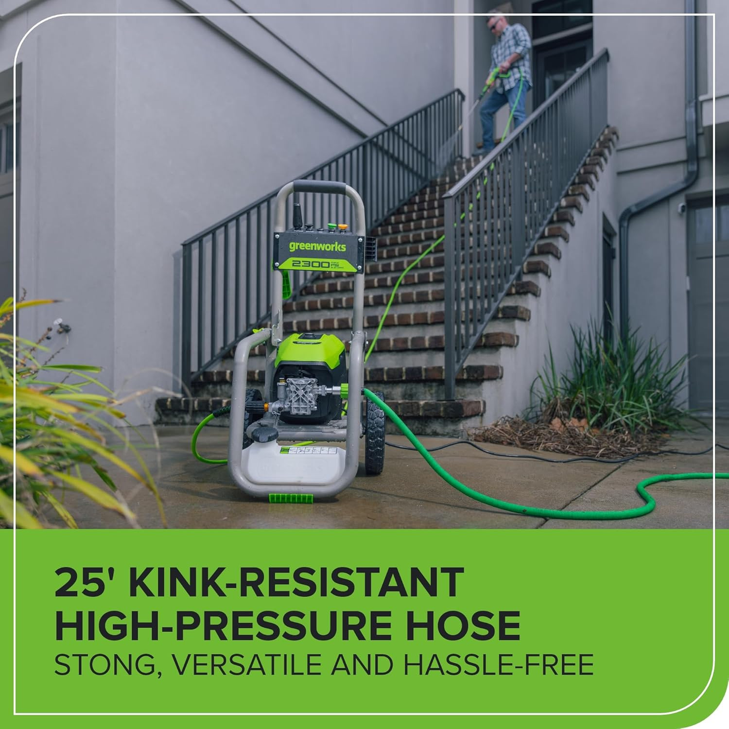 Greenworks Pro Brushless 2300 PSI (SGS Certified) 2.3 GPM Max / 1.2 GPM Electric
