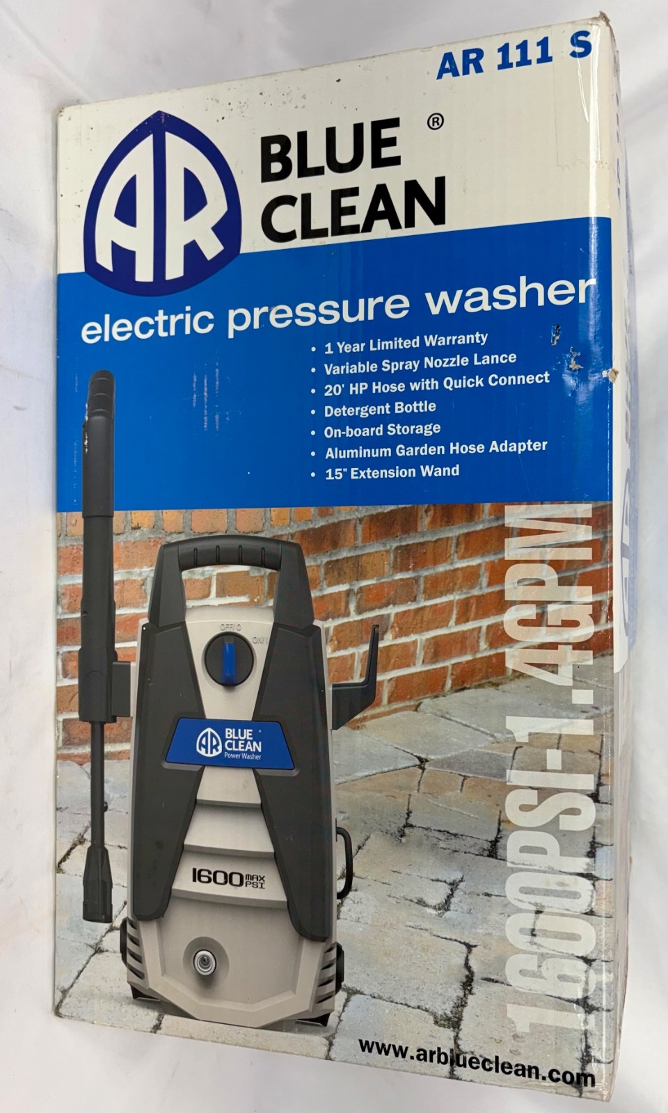 BRAND NEW Blue Clean AR 111 S 1600PSI-1.4GPM Electric Pressure Washer