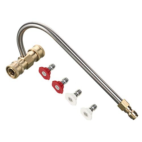 Gutter Cleaner Attachment for Pressure Washer, with 4 Nozzles With Nozzle Tips