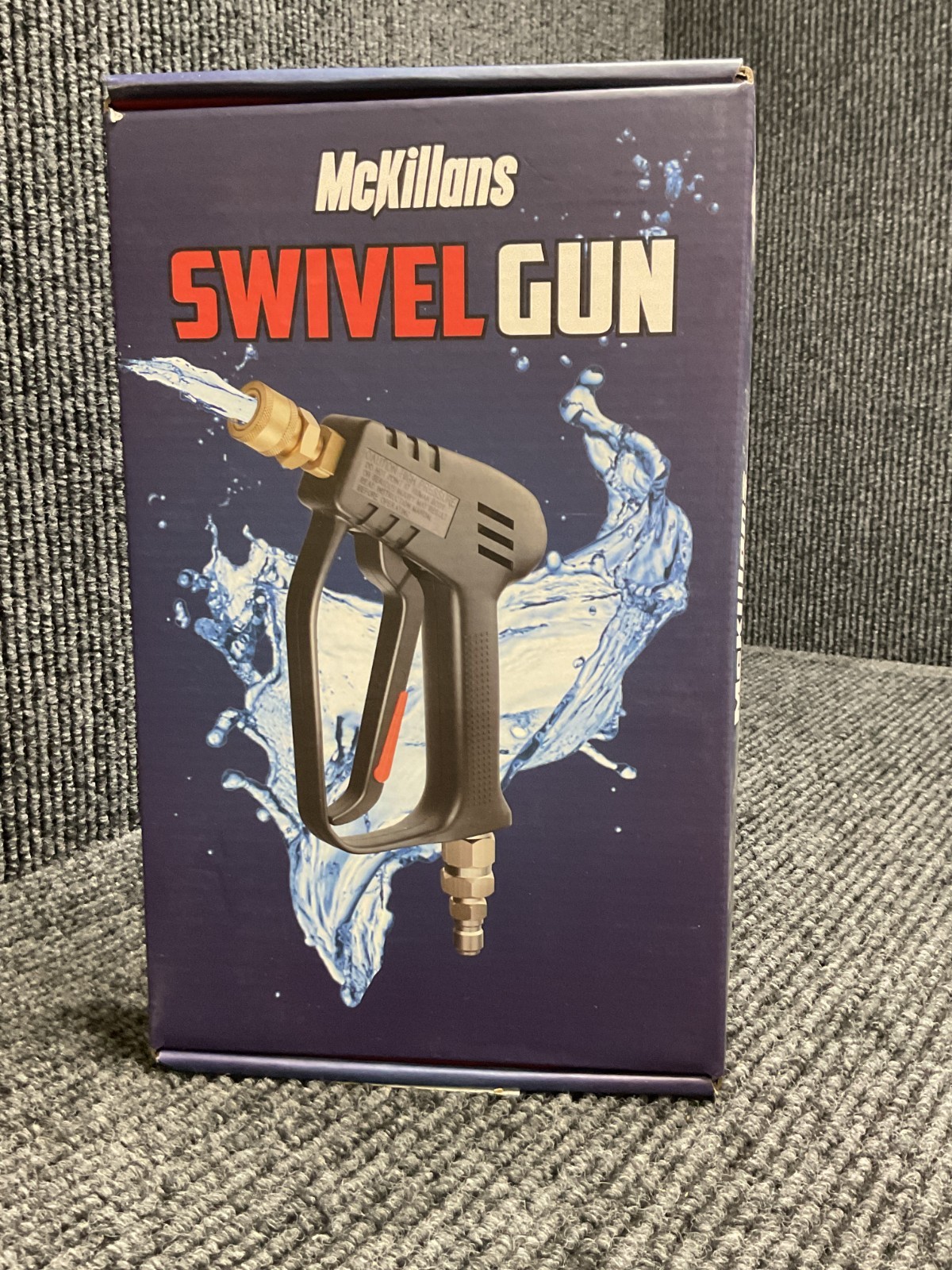 Mckillans Short Pressure Washer Gun with Swivel 3/8″ Plug & 1/4” Quick Connector
