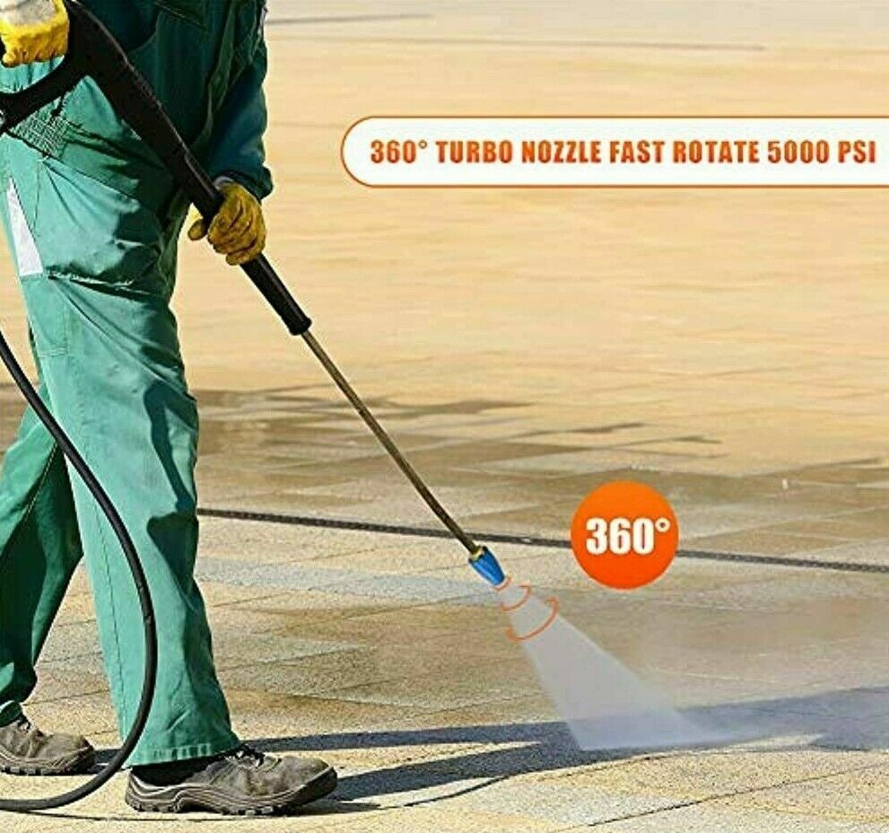 Turbo Rotating Nozzle 5000 PSI 4 GPM for Honda Karcher Power Pressure Washer
