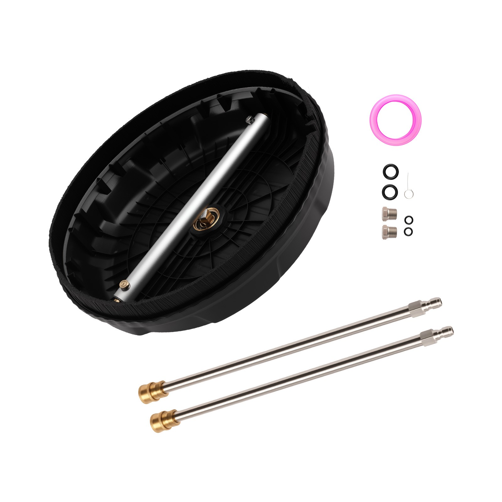 15 Inch Pressure Washer Surface Cleaner 4000 PSI Dual Nozzle + Wand Combo
