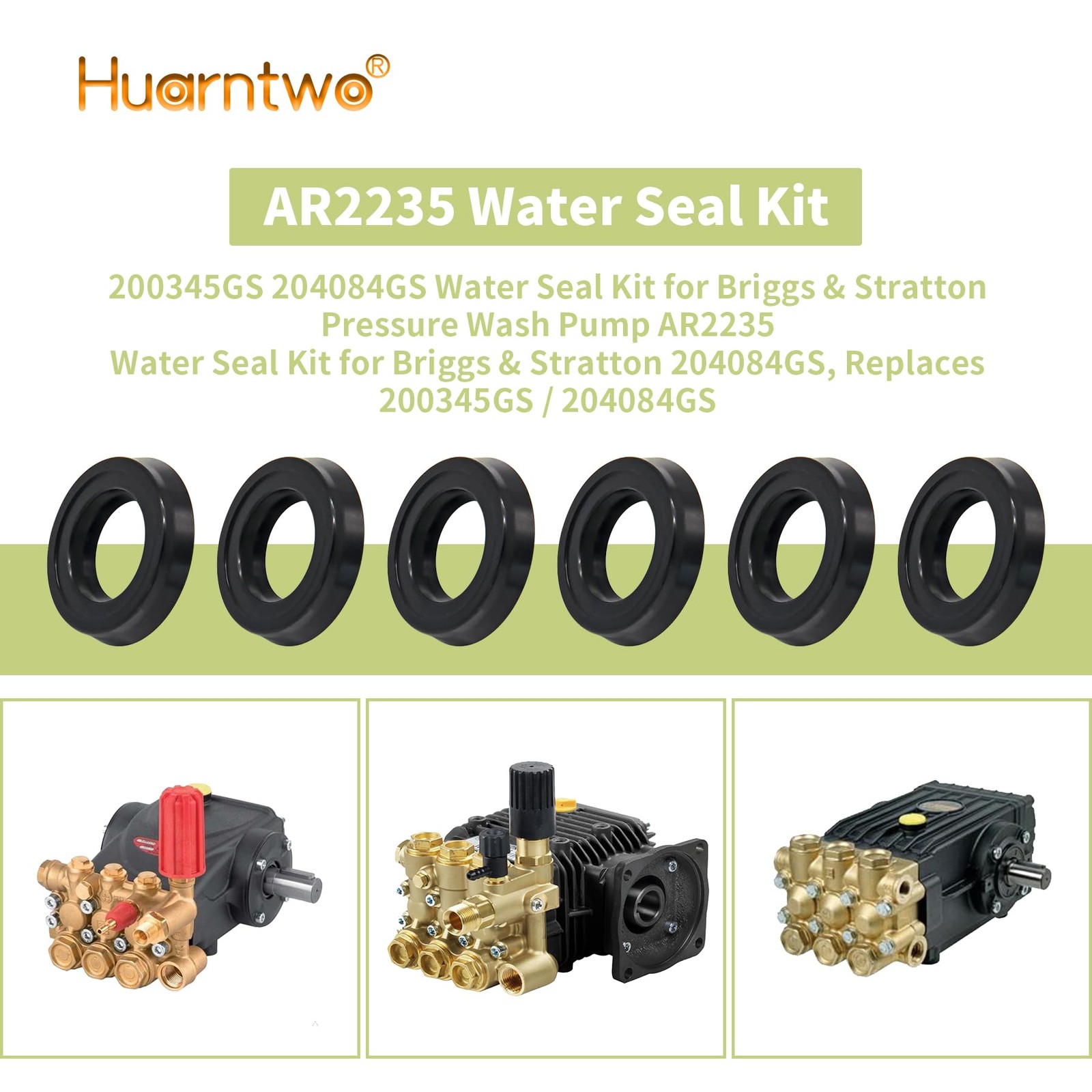 AR2235 Replacement Pump Water Seals Kit for RMW RMV Power Pressure Washer