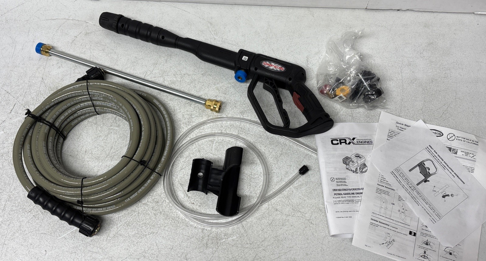 Simpson Pressure Washer OF342 Spray Gun Wand Hose Accessory Kit 3400 PSI M22
