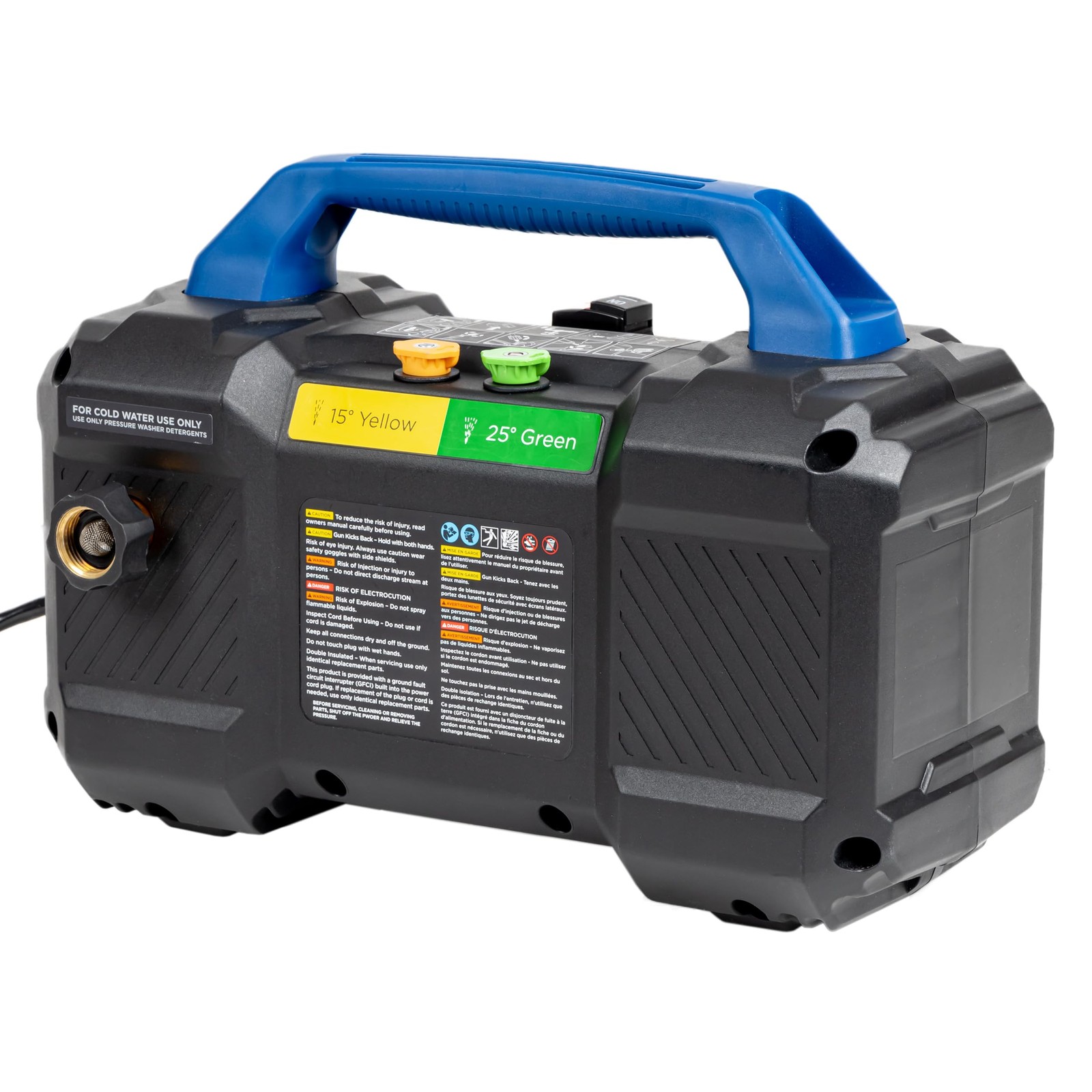 Electric Pressure Washer 2100 PSI 1.76 GPM Foam Cannon 3 Nozzles Heavy Duty Clea
