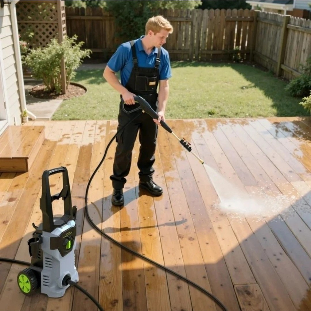 5000PSI Electric Pressure Washer Max 3.0GPM Portable Power Washer 4 Quick Nozzle