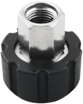 High Pressure Washer Adapter, M22 14mm Female to 3/8 Inch Female NPT, Stainless