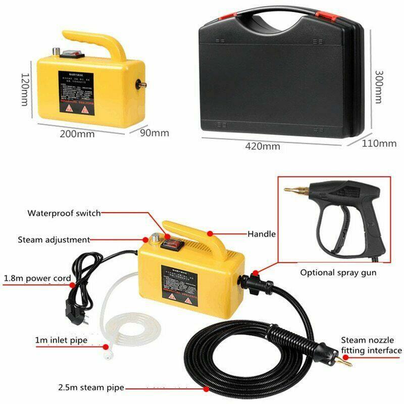 220V 2600W High Pressure Steam Cleaning Machine Handheld Steamer Cleaner Home