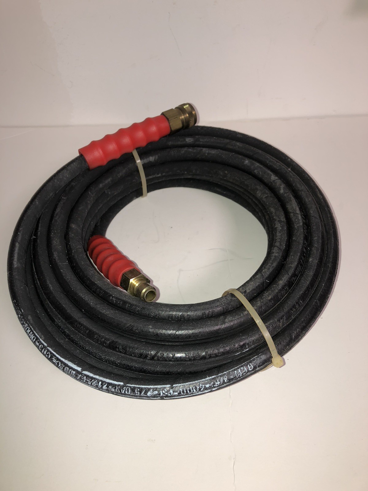 NOS INDUSTRIAL 3/8″ Pressure Washer Hose 50 Feet 4000 PSI Hot Water DN10 Rated