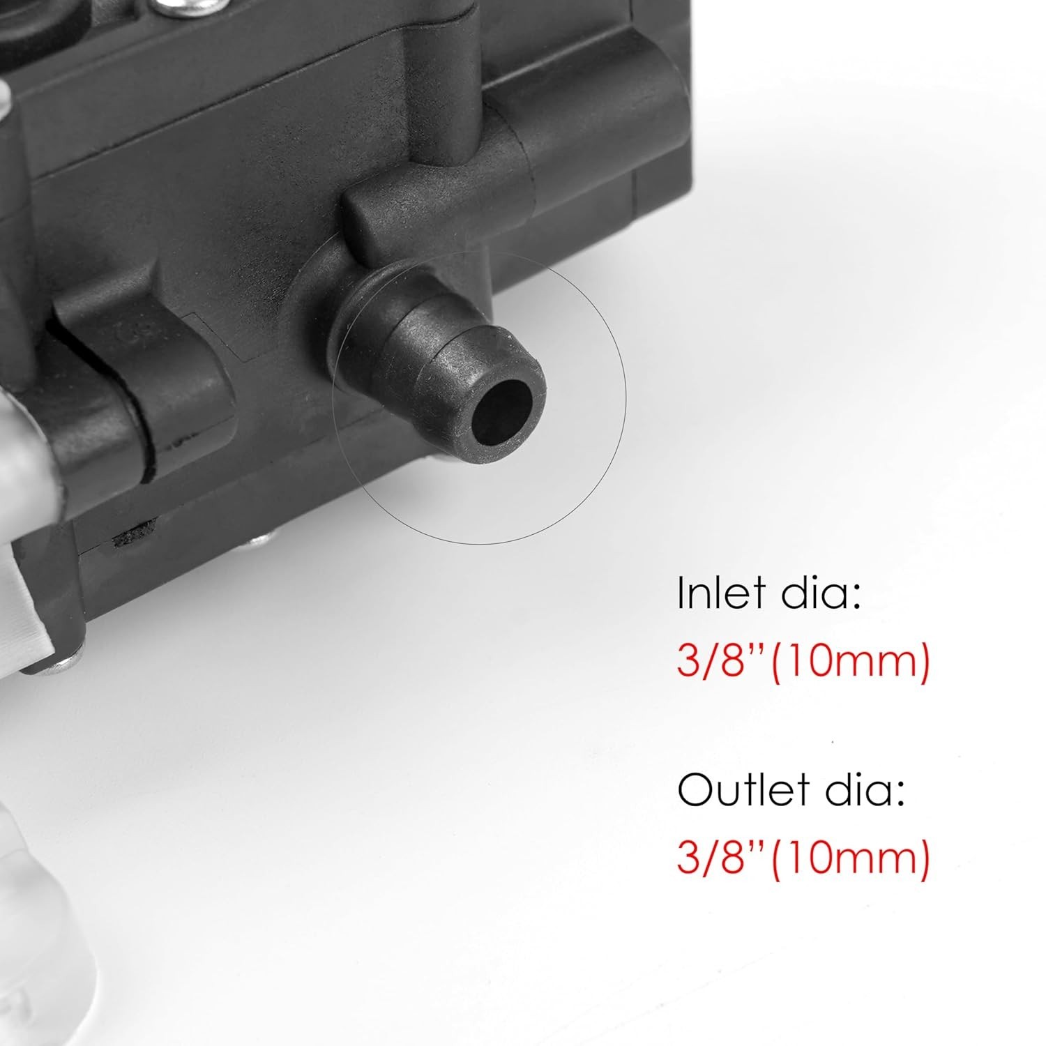 12V Diaphragm Water Pump w/ Pressure Switch 1.2 GPM 80 PSI Self-Priming Sprayer