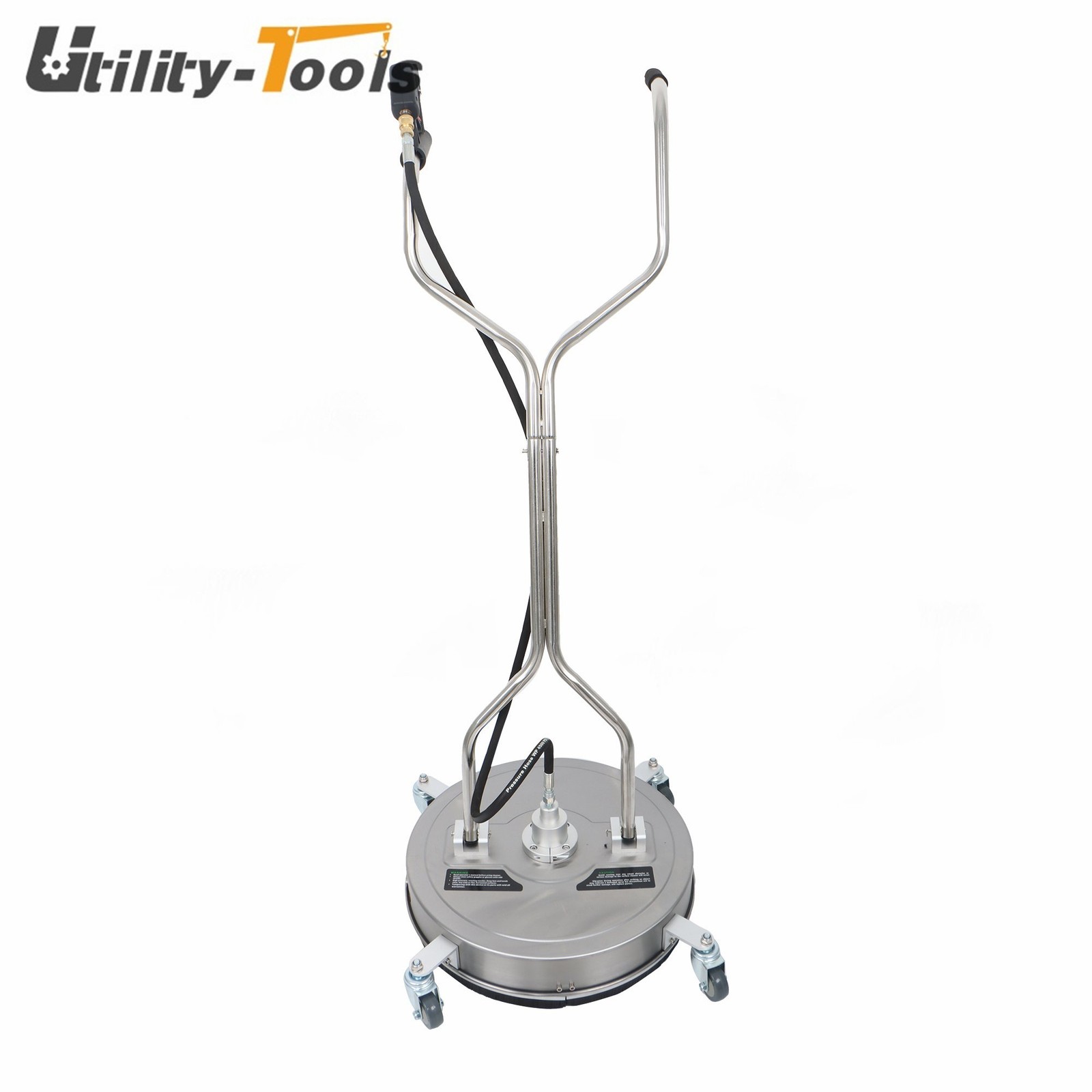 20 Inch Pressure Washer Surface Cleaner Dual Handles 6000PSI Stainless Steel