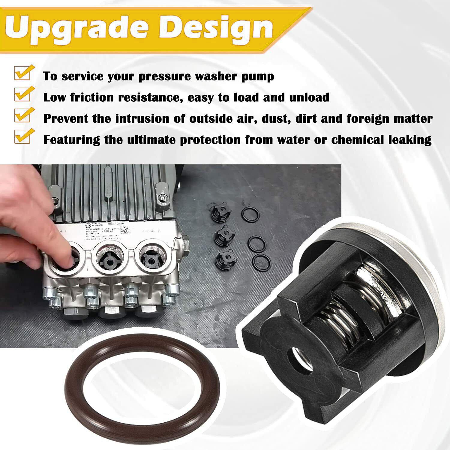 AR1828 Water Pump Pressure Washer Valves Kit For Annovi Reverberi 18mm RKV Pumps