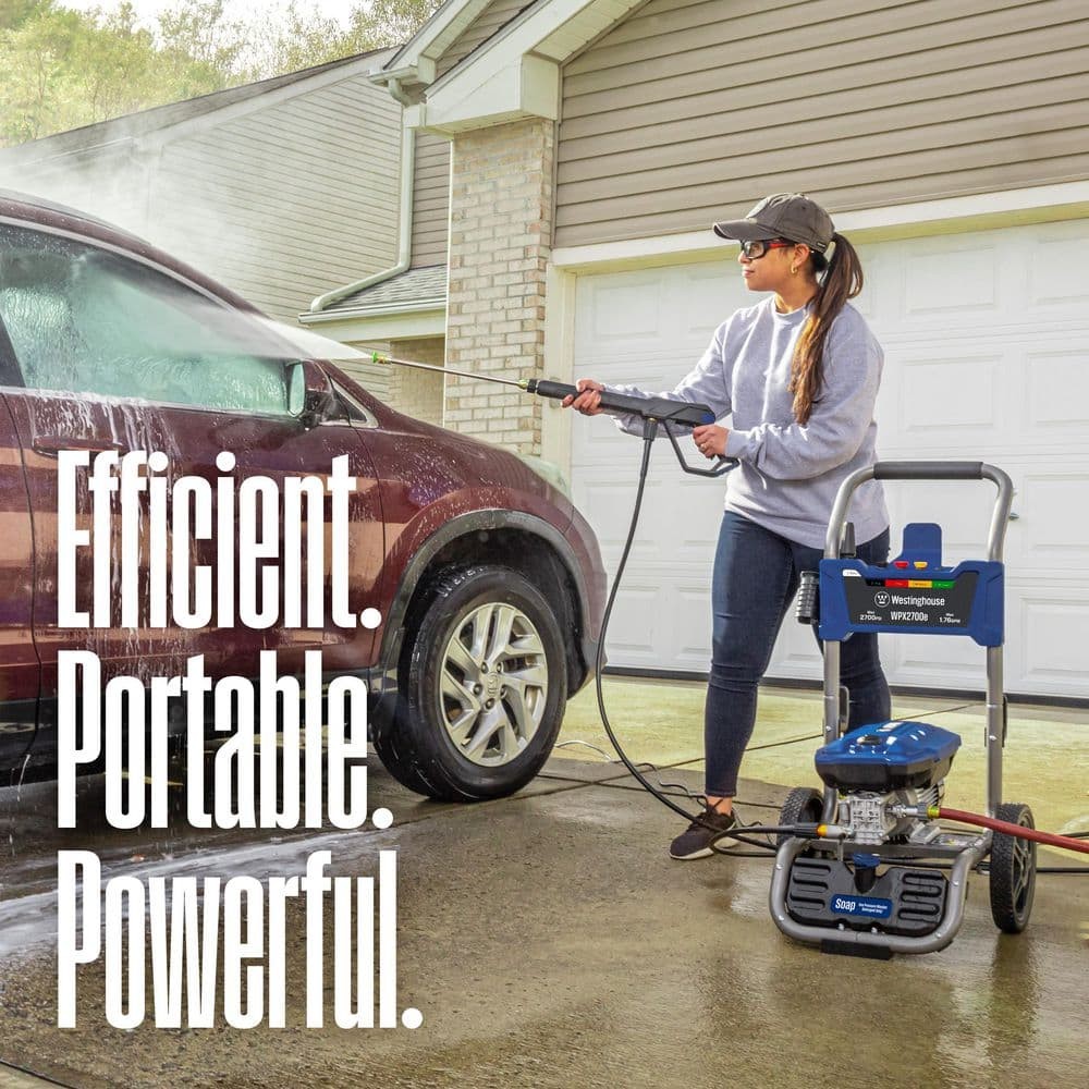 Electric Pressure Washer 2700 PSI 1.76 GPM with Turbo Nozzle, 5 Tips