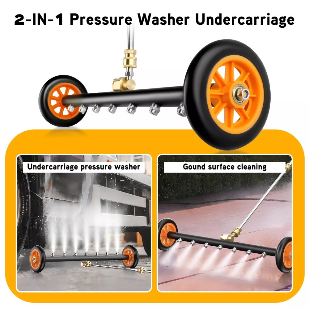 Pressure Power Washer Undercarriage Under Car Cleaner 24″ 4000 PSI Water Broom