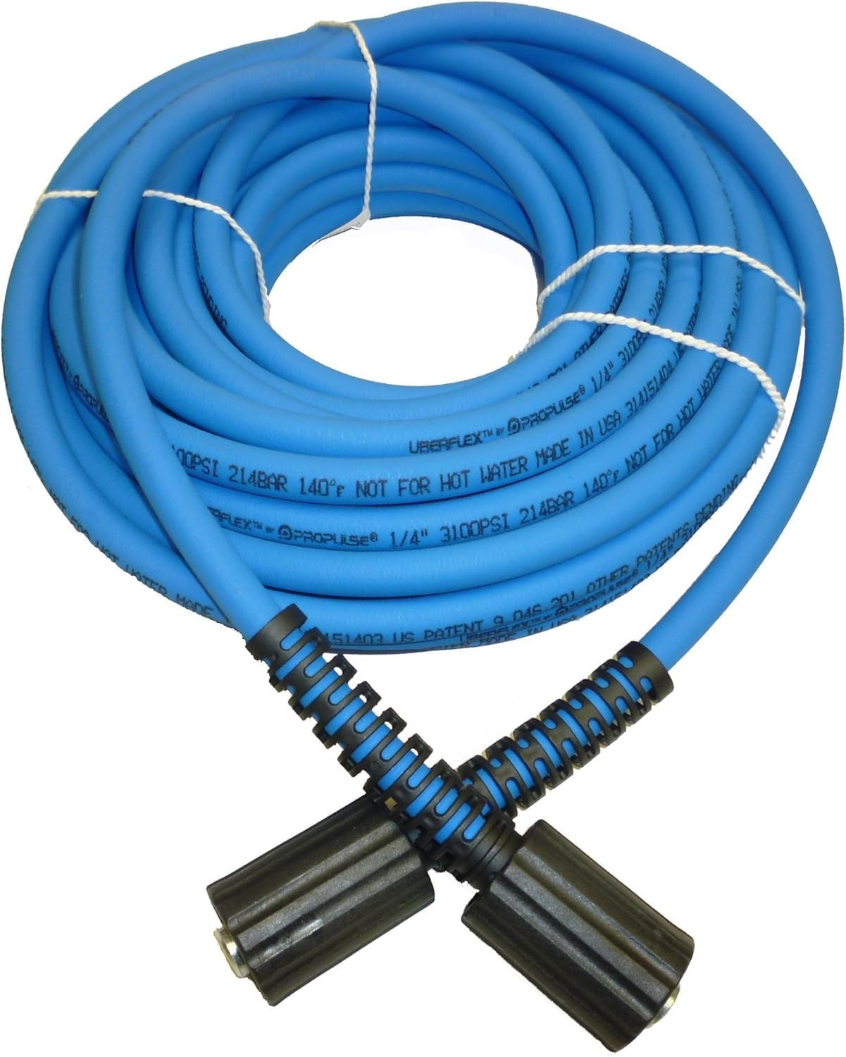 UBERFLEX™ Kink Resistant Pressure Washer Hose 1/4″, 3,100 PSI 50 Feet, Blue