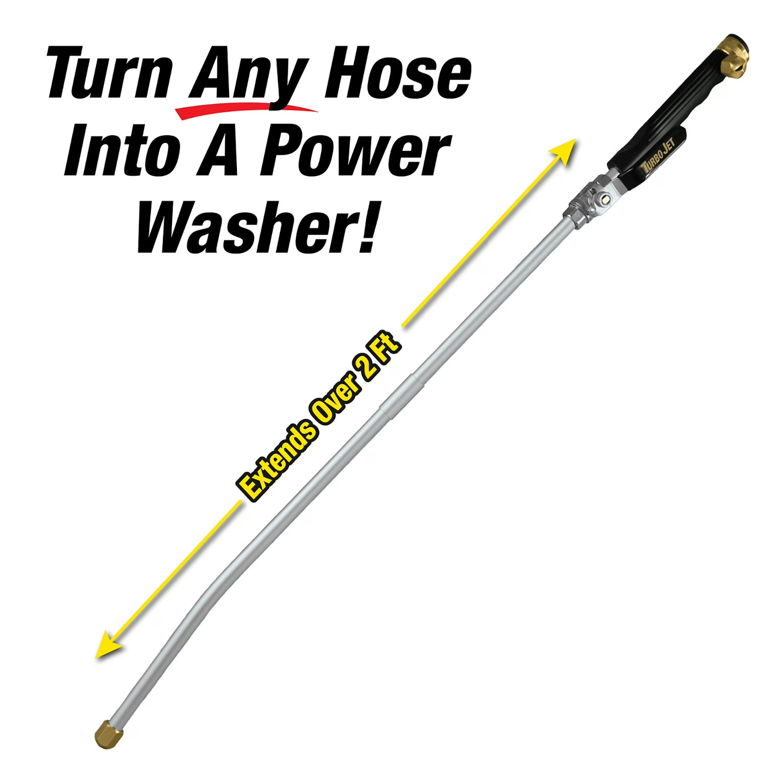 Turbo Jet X3, Turn Any Hose Into A Power Washer