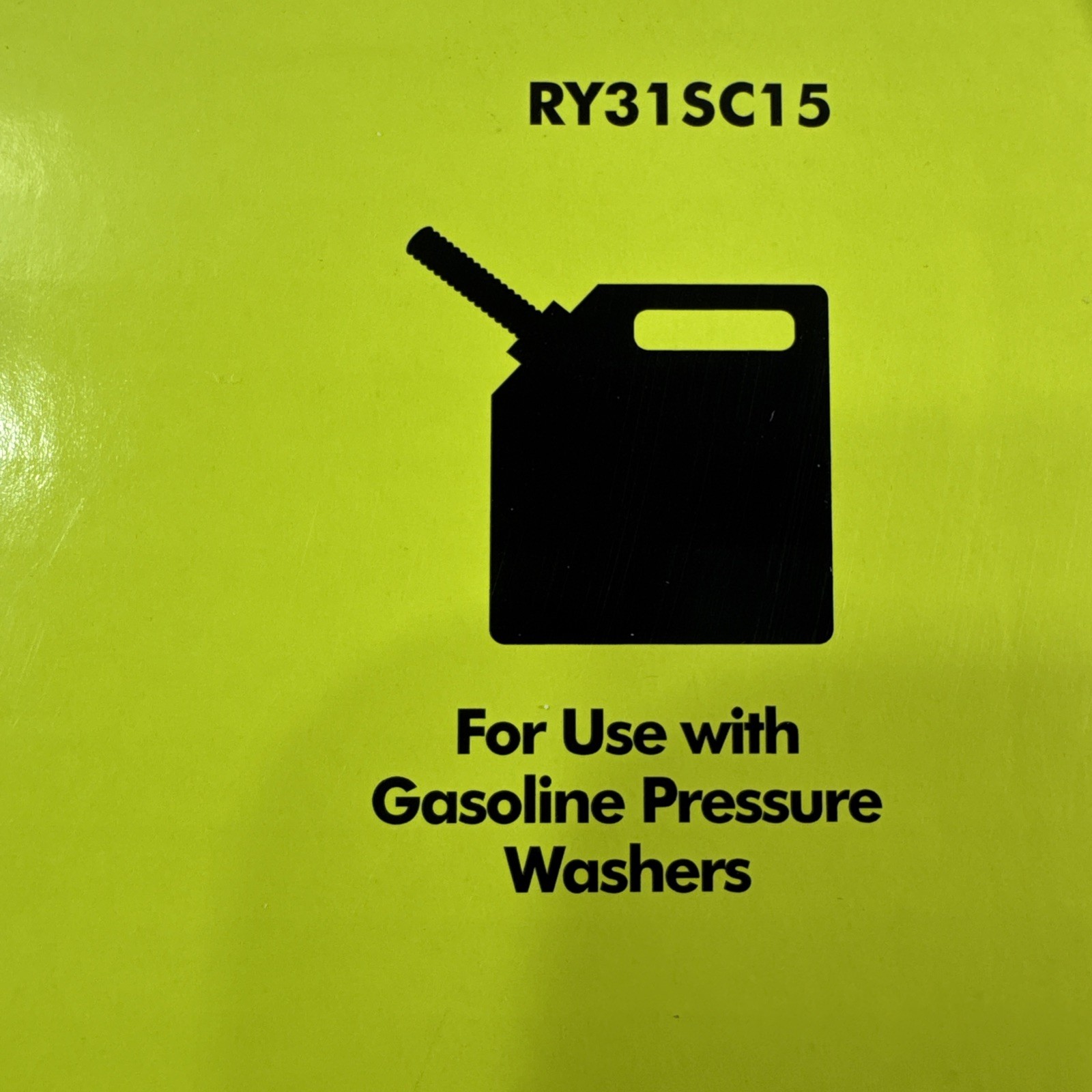 NOS RYOBI 15in. 3400PSI Gas Pressure Washer Surface Cleaner on Wheels RY31SC15