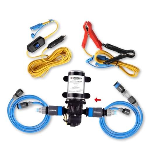 CAMPLUX 12V 1.6 GPM 65 PSI High Pressure Pump for Caravan RV Water Pump Kit