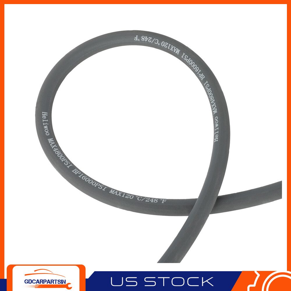 4000PSI Pressure Washer 3/8″ 100ft Hose Non-Marking Gray With Couplers Brand New