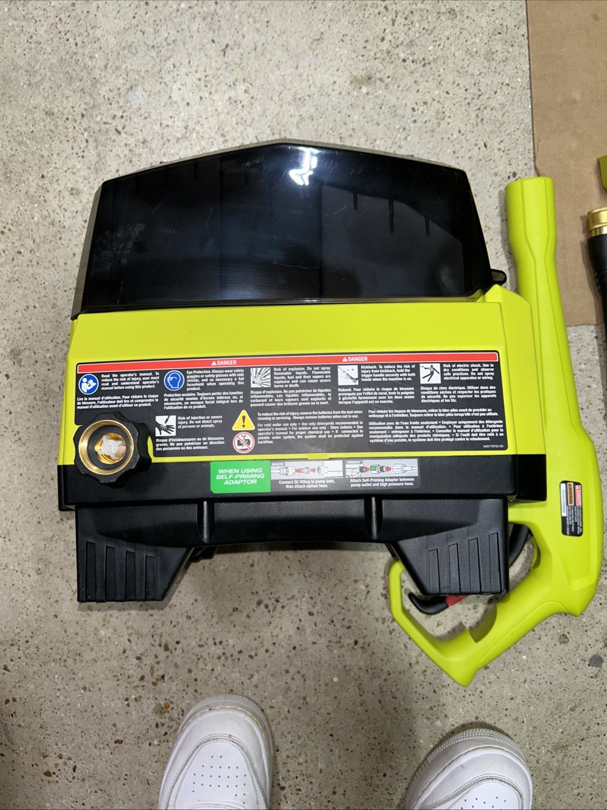 RYOBI 40V HP Brushless 1200 PSI 1.0 GPM Cordless Pressure Washer W81