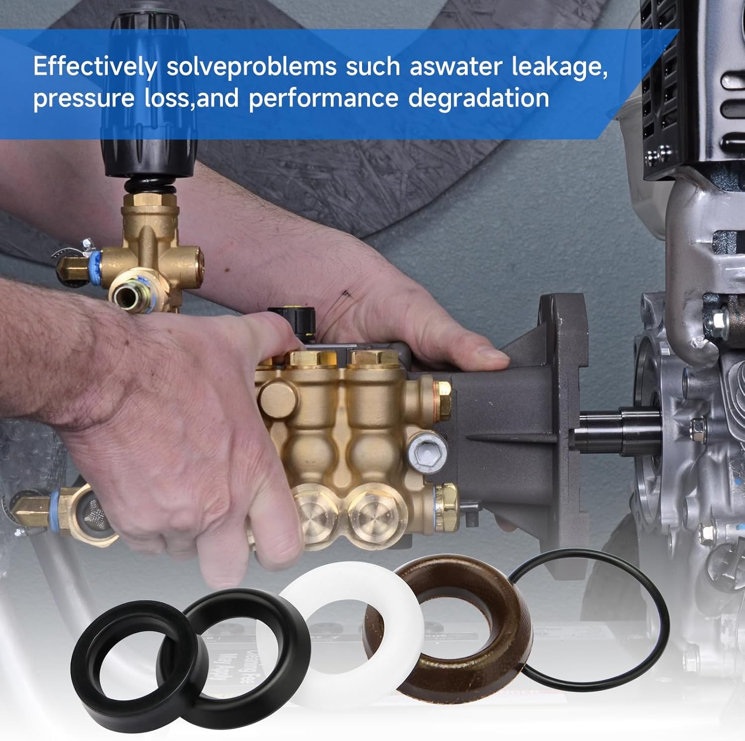 Packing Water Seal Kit 5019006400 Fits for ZWD & ZWDK Series 15mm Pumps Piston