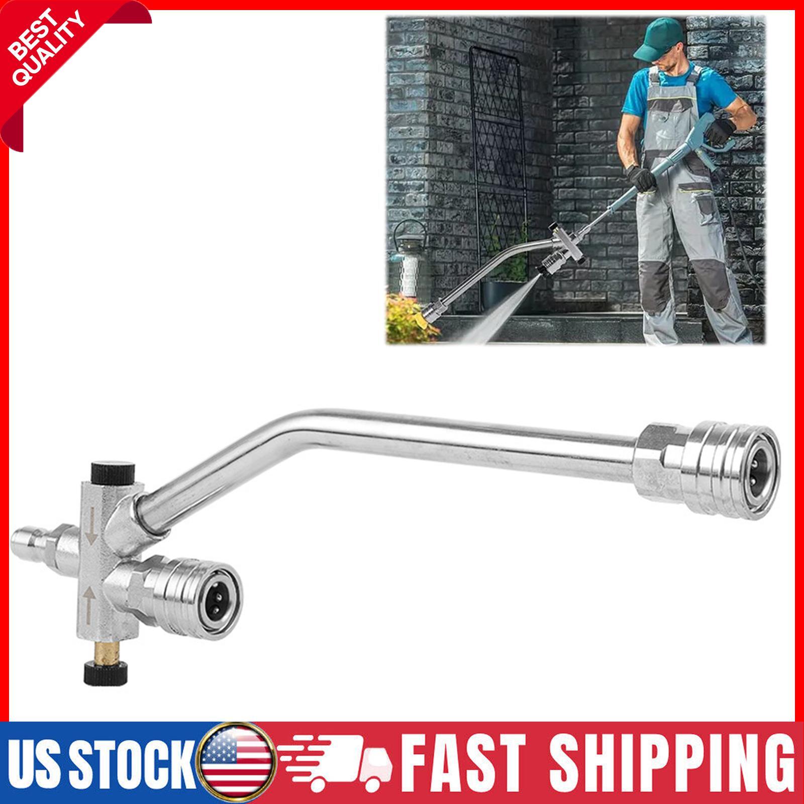 Dual Valve Snow Foam Spray Gun 1/4 Quick Connect Solid Foam Lance Nozzle 3000PSI