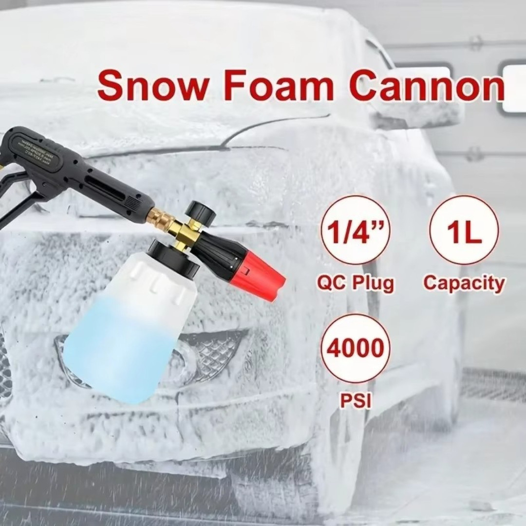Snow Foam Lance Cannon Soap Bottle Sprayer For Pressure Washer Gun Jet Car Wash