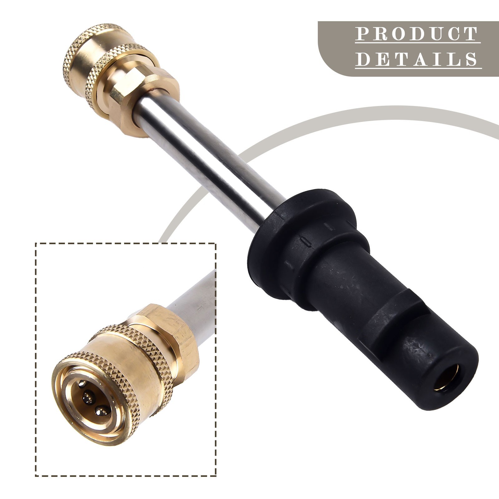 Adapter pressure washer for K2-K7 1/4\ Quick Connect lance bayonet