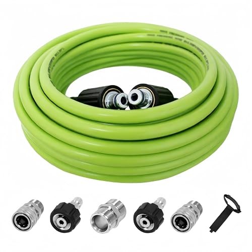 Pressure Washer Hose 50FT for Power Washer, 5800 PSI Kink Resistant 50ft Green