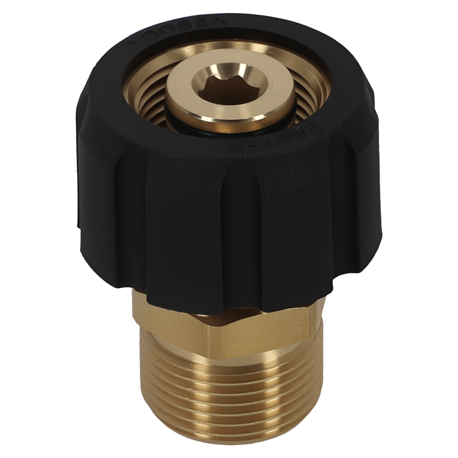 2* Brass Pressure Washer Coupler M22 15mm Female to M22 14mm Male 5000 PSI