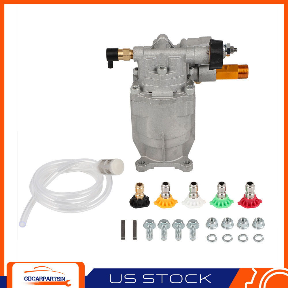3/4″ Pressure Washer Pump Power Shaft Horizontal with 5 Nozzles 2.5GPM 2700psi
