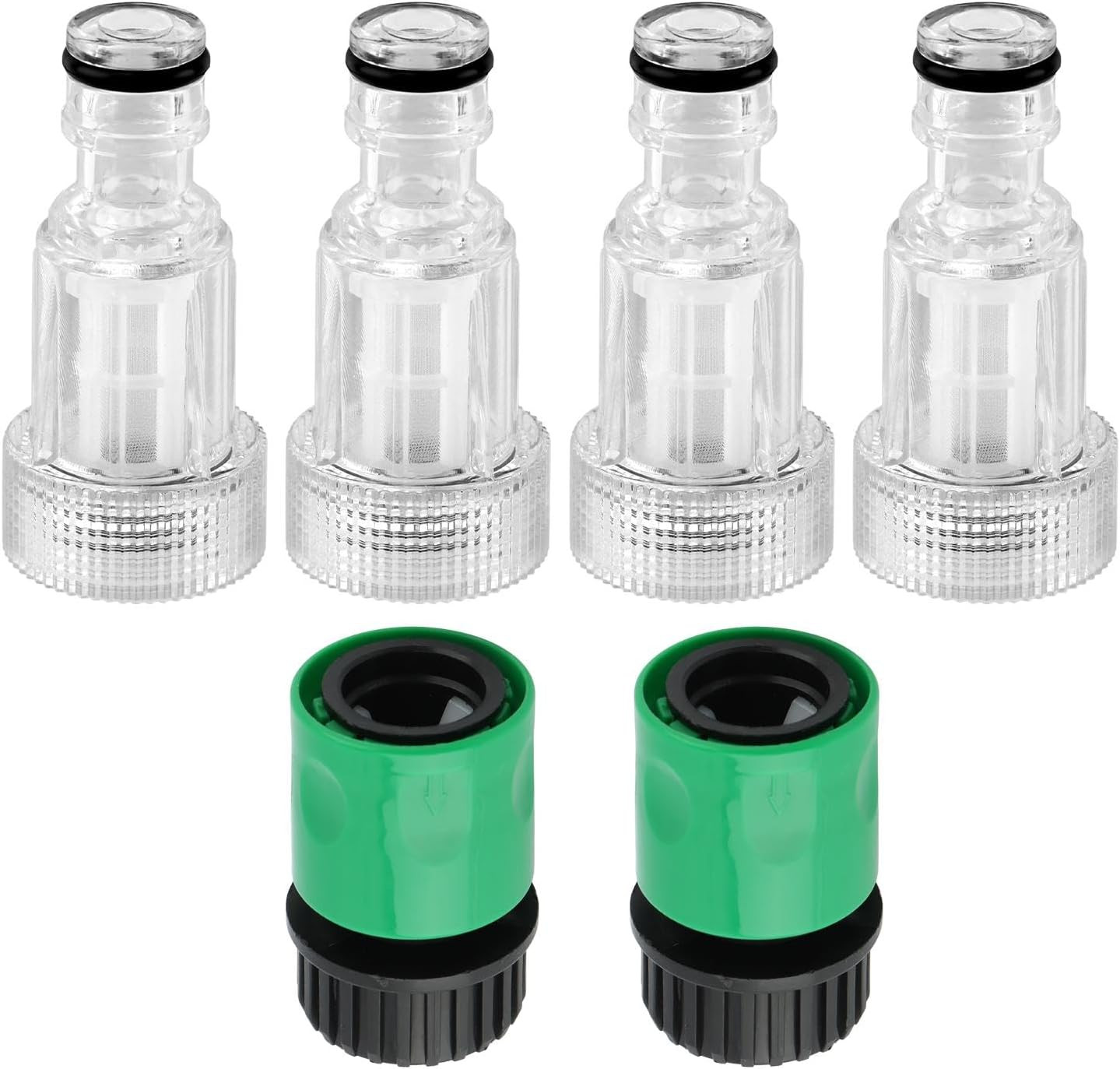 4Pcs 3/4 Inch Quick Connect Pressure Washer to Garden Hose Adapter, Washer Fi…