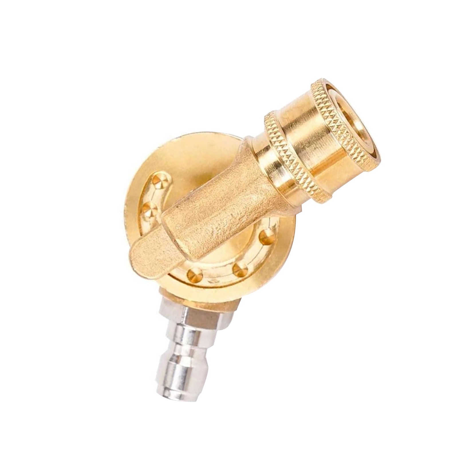 7 Angle Pivoting Coupler 1/4 Quick Connect 4500 PSI For Pressure Washer Wand