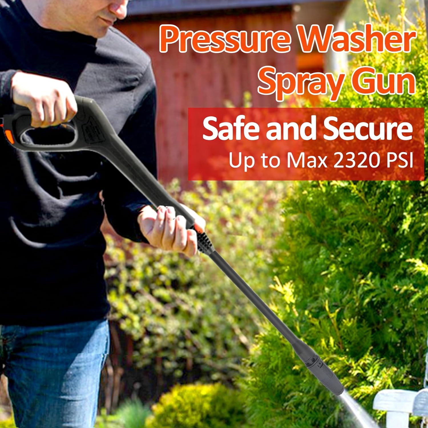 Bear Force High Pressure Power Washer Water Spray Gun, Replacement Pressure Wash