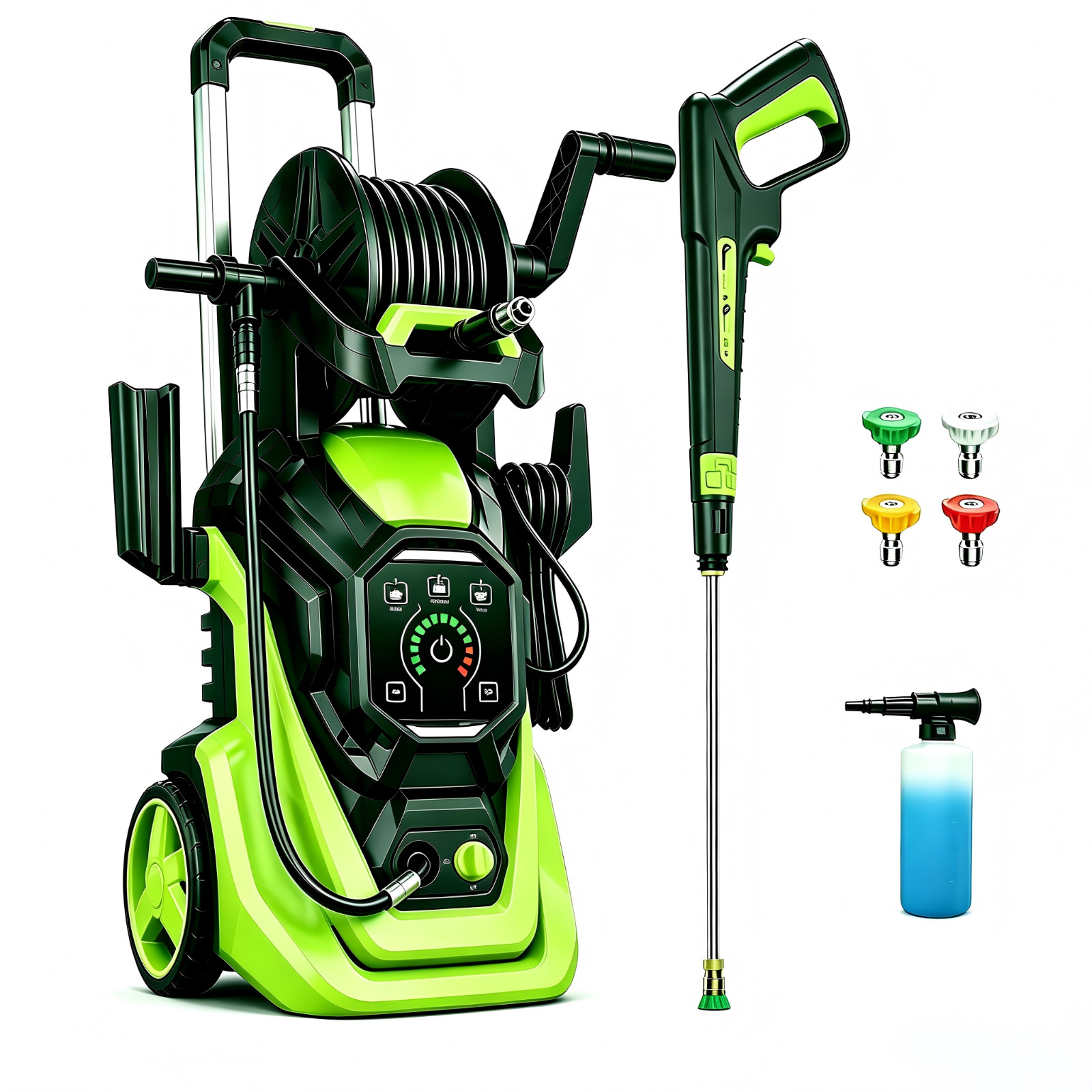 Pressure Washer 4500PSI 3.2GPM with Adj-15-Level Touch Screen For car,home,yard