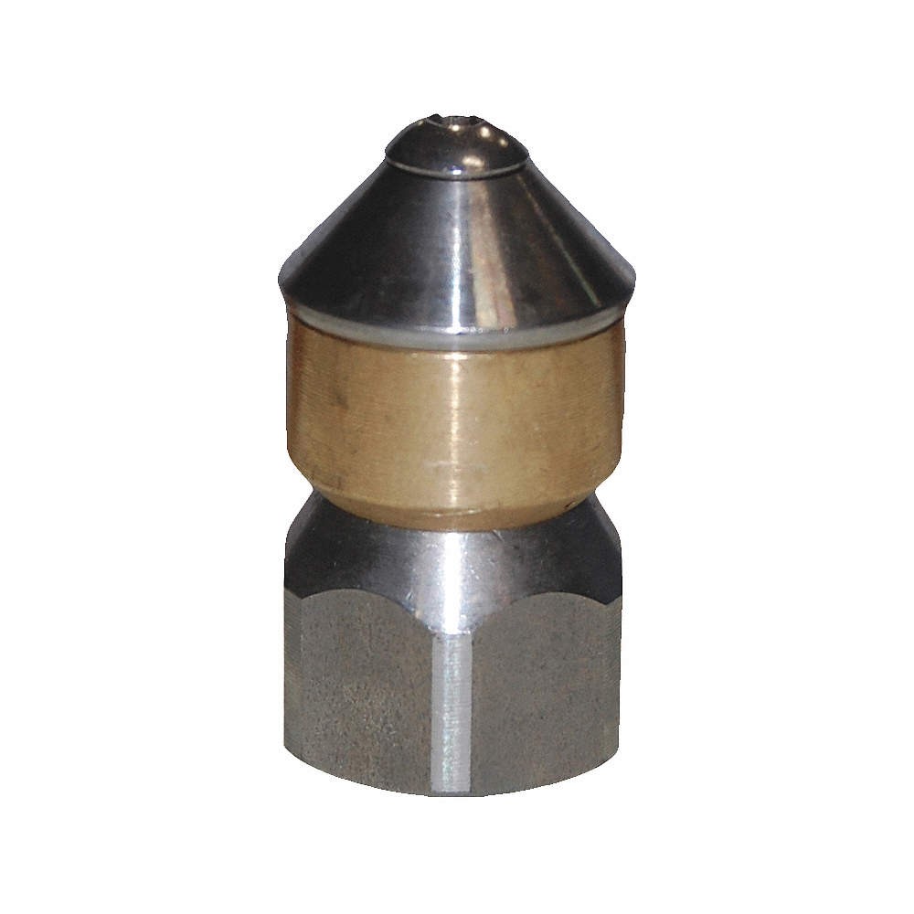 GRAINGER APPROVED AL0124722620 Rotating Sewer Nozzle,Size 5,3600 psi 3ANV2