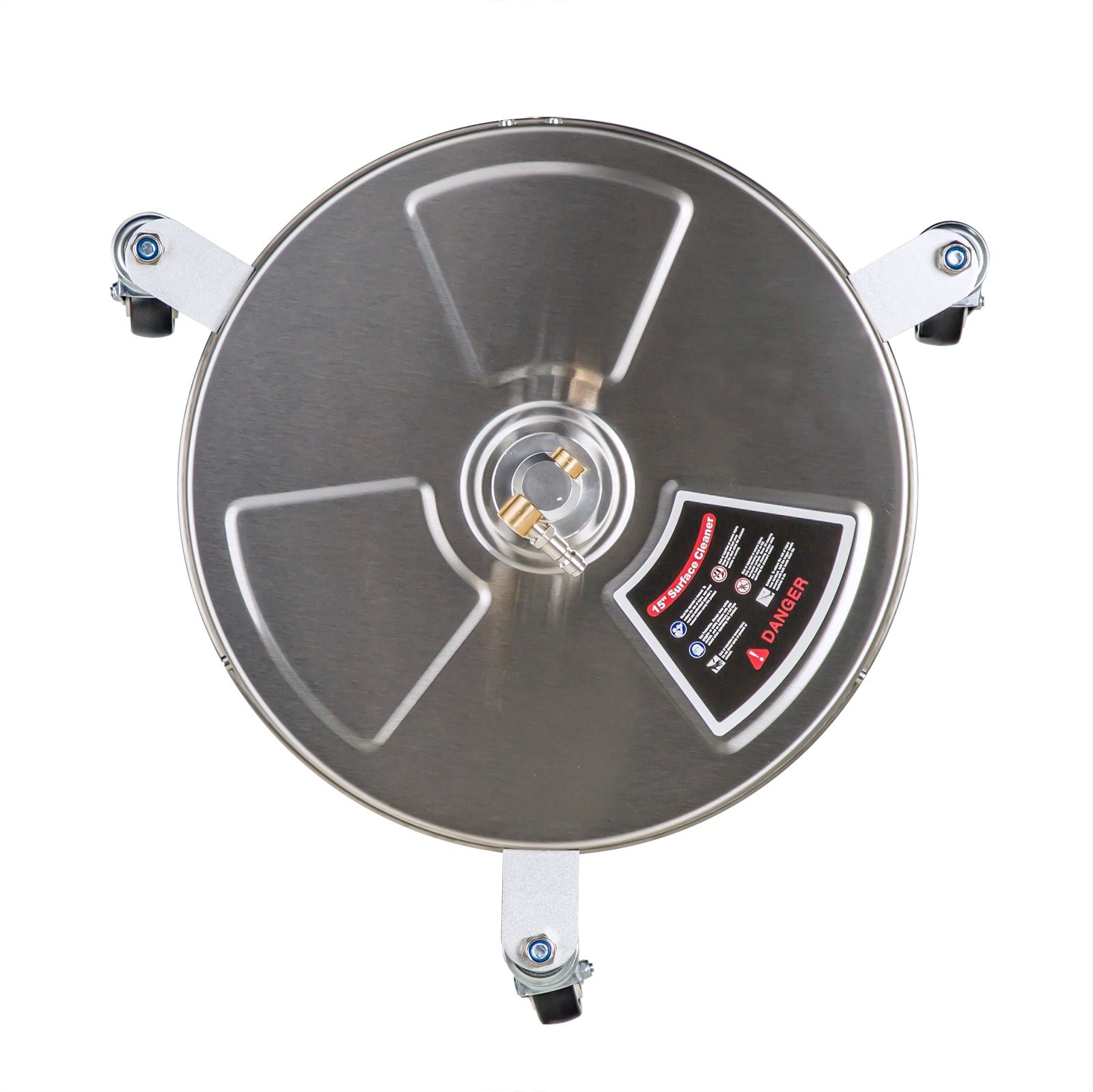 15″ Pressure Washer Surface Cleaner 4000 PSI with 2 Extension Wands 3 Wheels