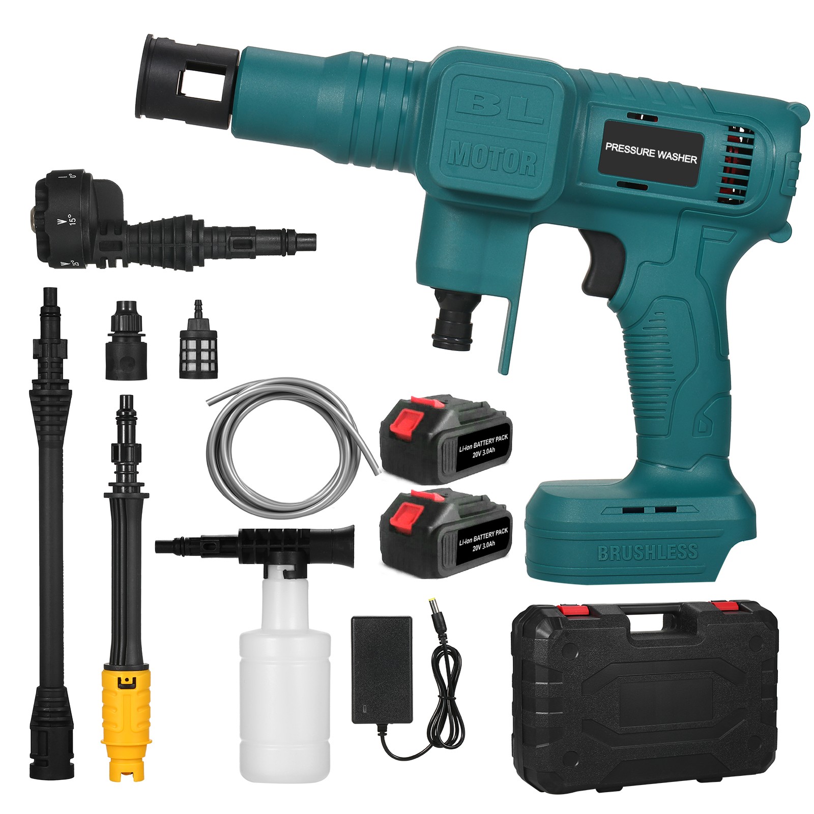 Brushless Portable Pressure Washer 900 PSI Brushless Electric High Power DCWZ