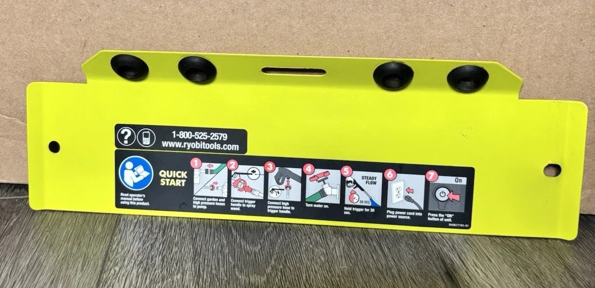 Ryobi 2700psi pressure washer Face panel assembly RY142711 638671019