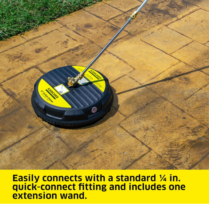 Pressure Washer Surface Cleaner 15″, Quick Connect, 2600-3200 PSI
