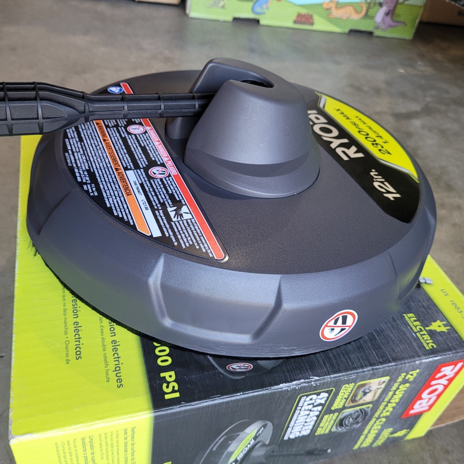 RYOBI 12 in. 2,300 PSI Electric Pressure Washers Surface Cleaner RY31012 (15A)