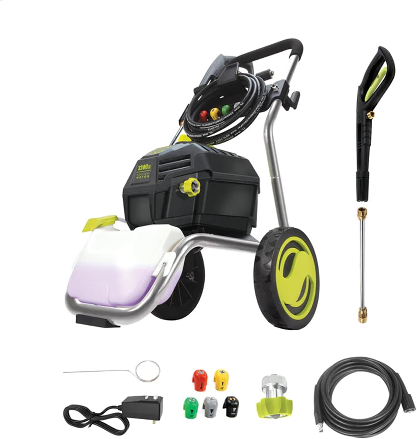 Electric Pressure Washer W/ 5 Quick-Connect Tips & Detergent Tank, 2500 PSI (PWM